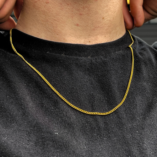 OTEGRA London 2.5mm Gold Chain Necklace