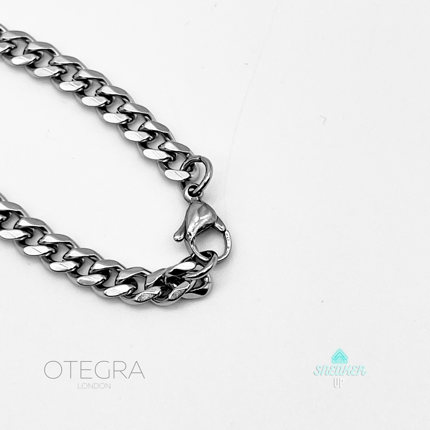 OTEGRA London 5mm Silver Cuban Bracelet