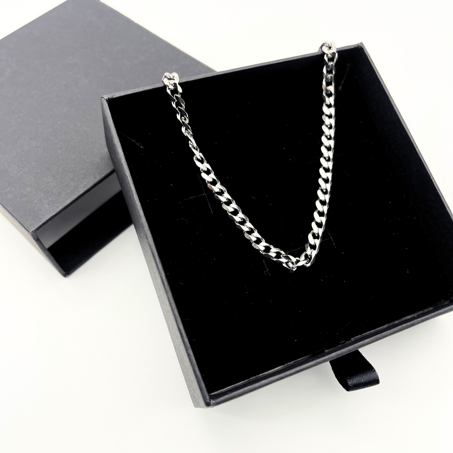 OTEGRA London 5mm Silver Cuban Bracelet