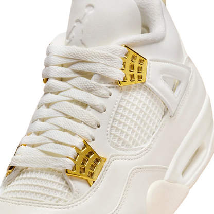 Nike Air Jordan 4 Retro Metallic Gold Women's