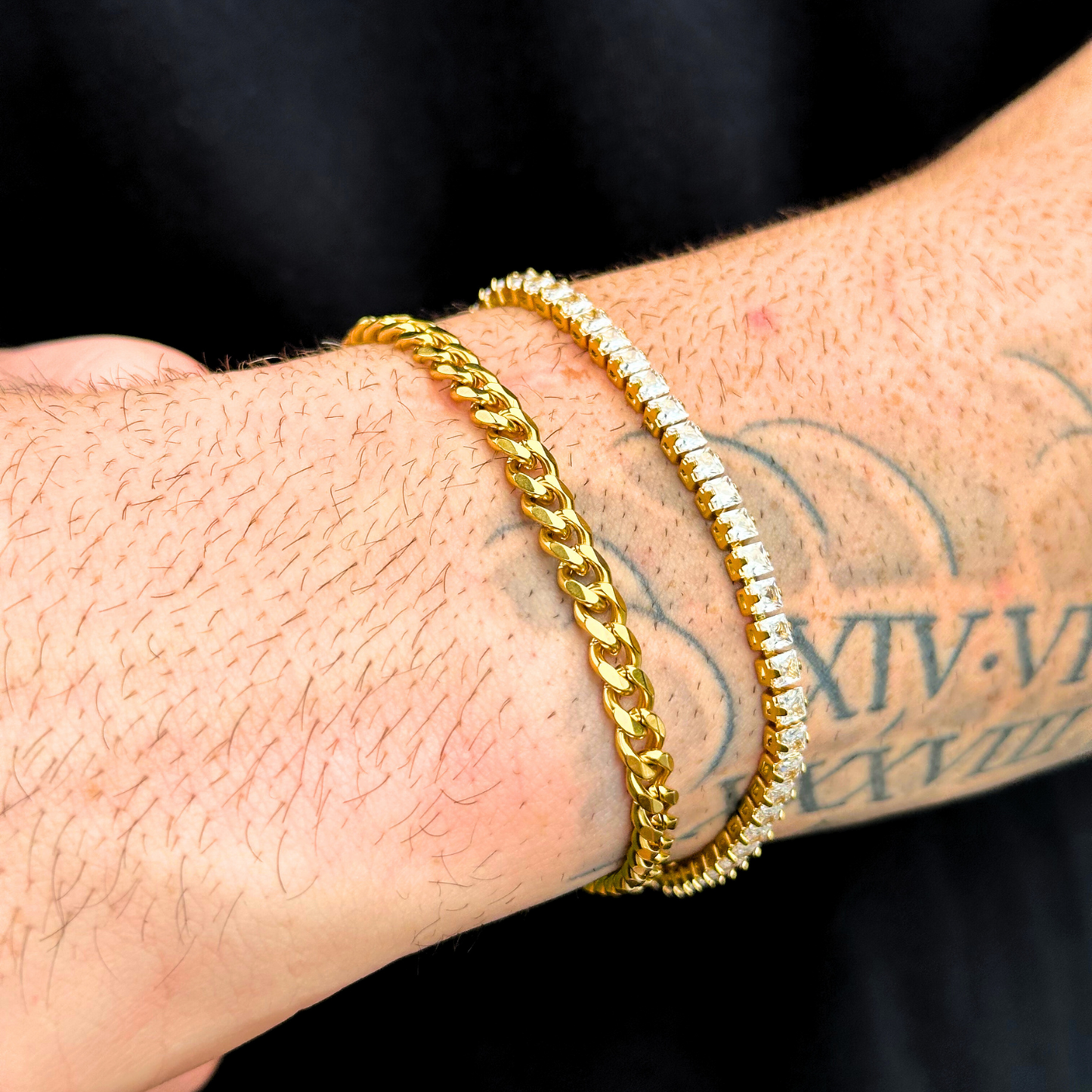 5mm Curb Gold Cuban Bracelet - OTEGRA London