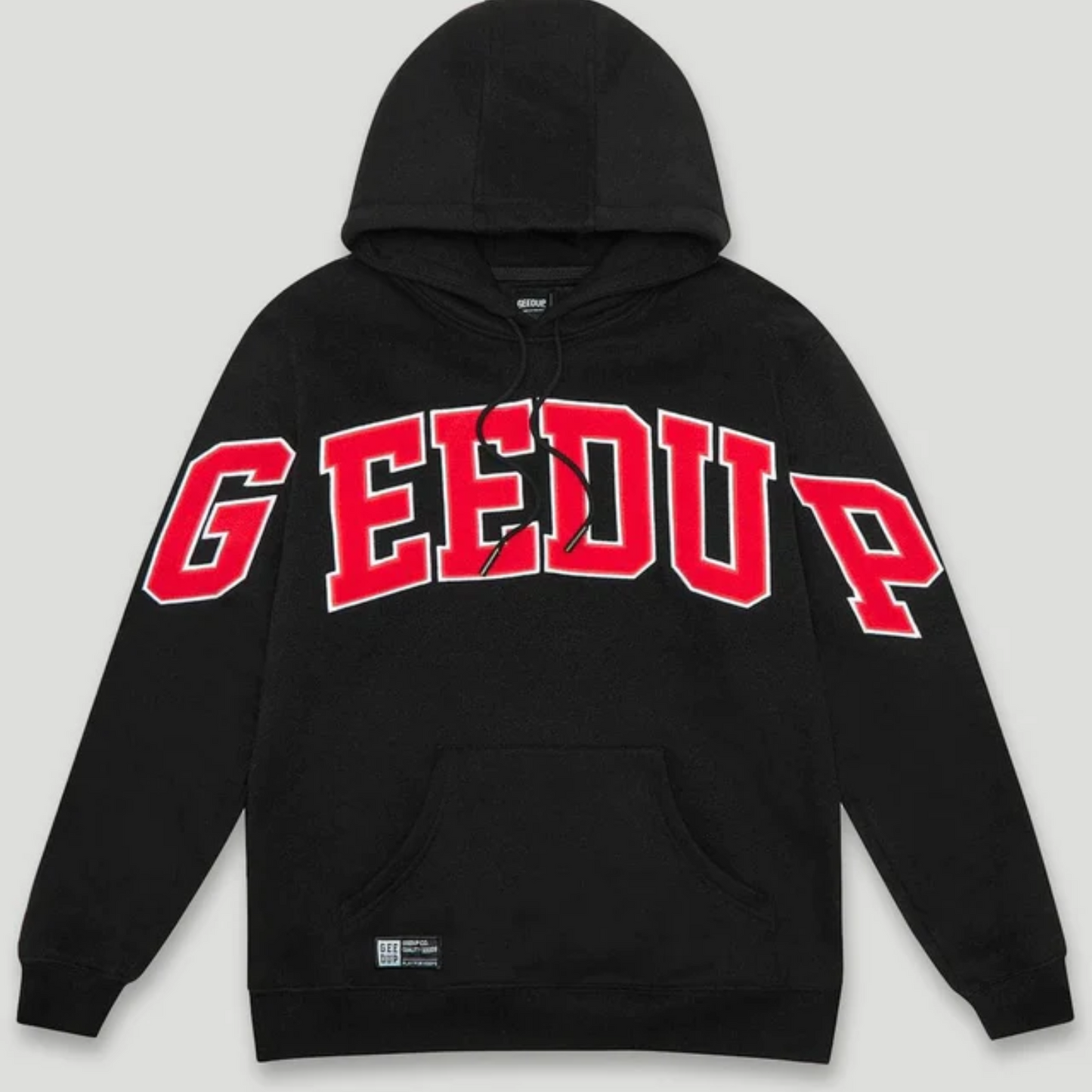 Geedup Team Logo Black Red Hoodie