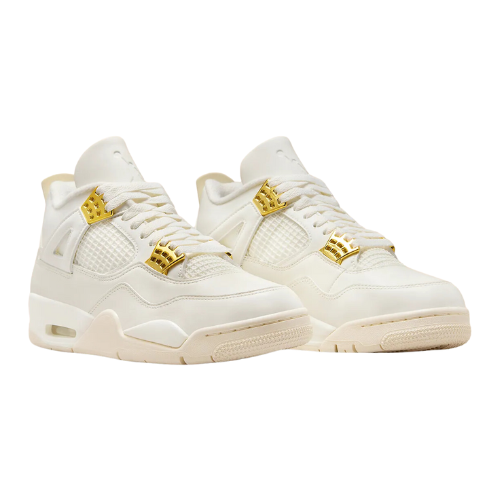 Nike Air Jordan 4 Retro Metallic Gold Women's