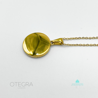 OTEGRA London Gold Compass Pendant Necklace