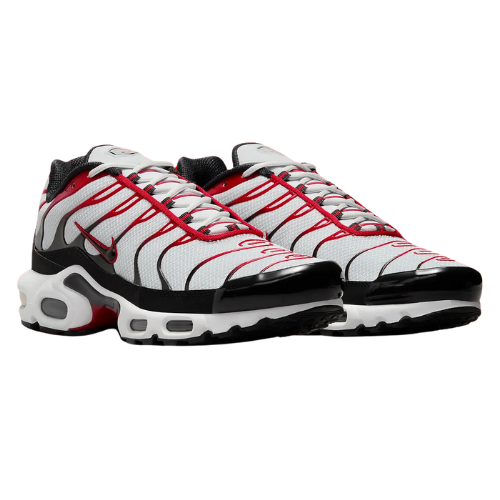 Nike Air Max Plus TN Pure Platinum White Red Black Men's