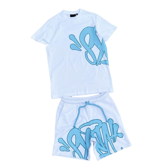 Syna World Logo Twinset White Baby Blue AU Exclusive