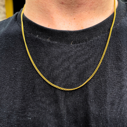 OTEGRA London 2.5mm Gold Chain Necklace