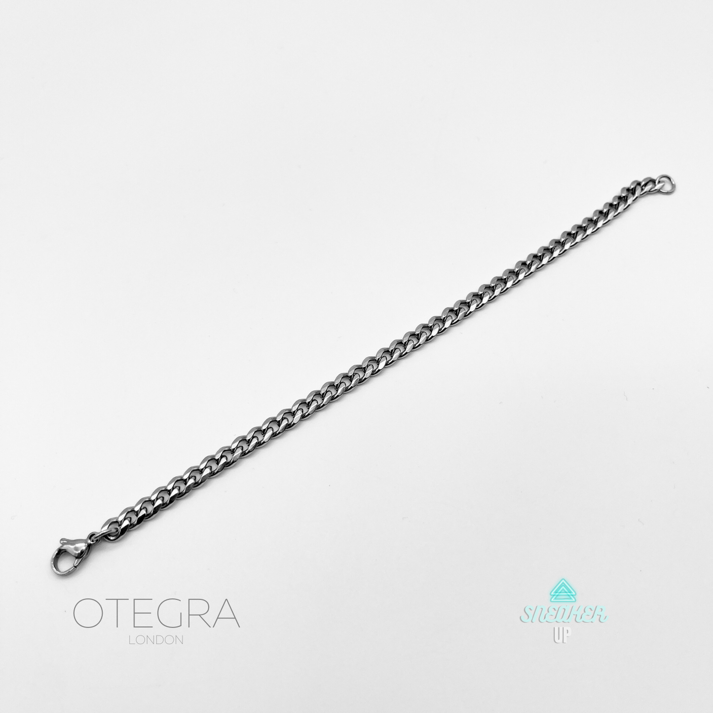 OTEGRA London 5mm Silver Cuban Bracelet