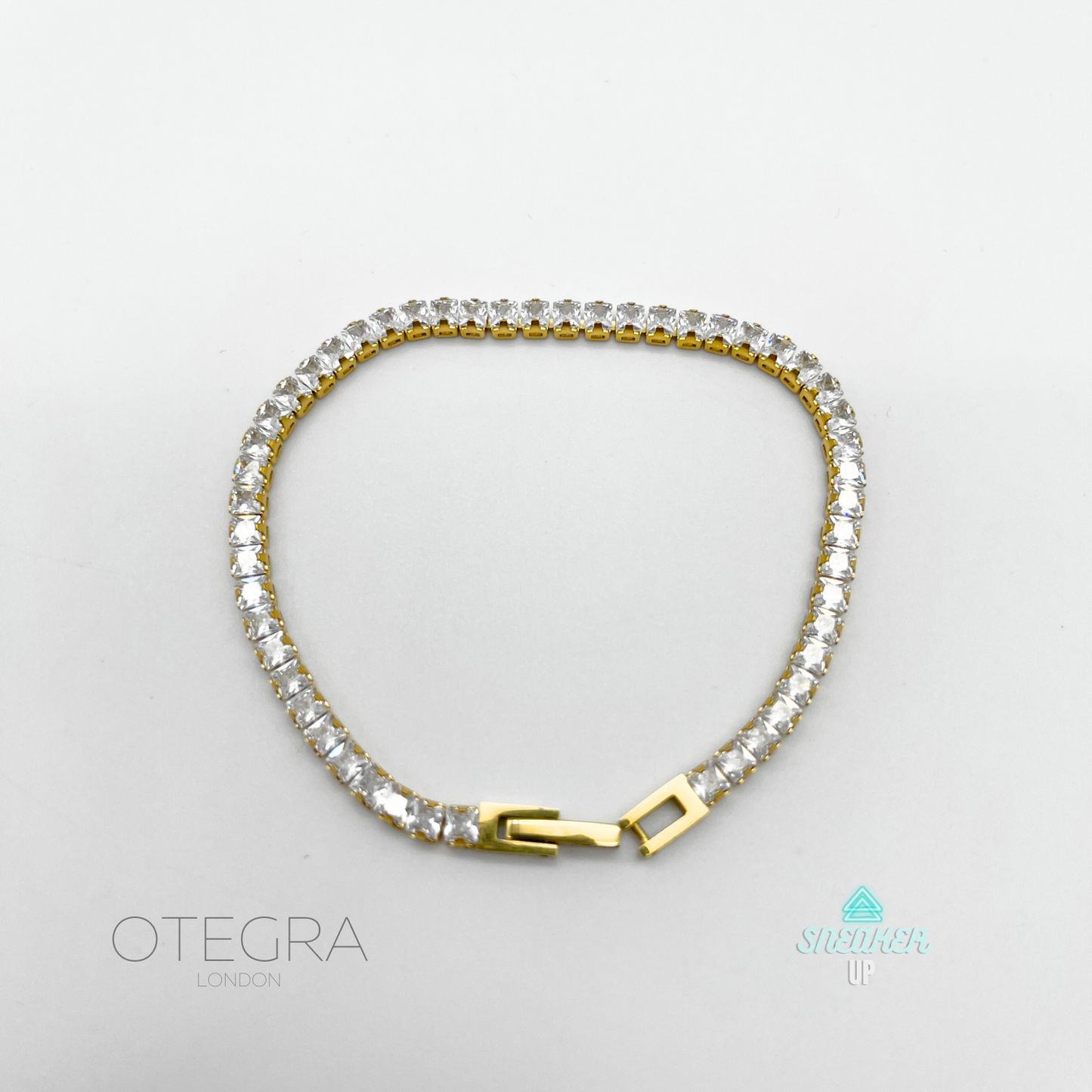 OTEGRA London 4mm Gold Tennis Bracelet