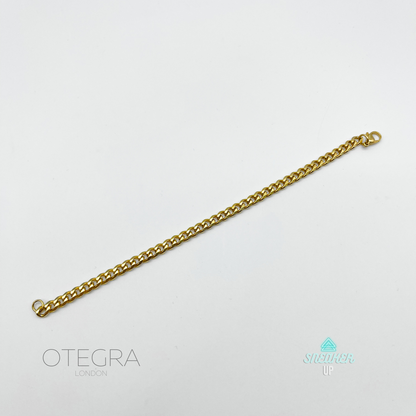 5mm Curb Gold Cuban Bracelet - OTEGRA London