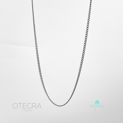 OTEGRA London 2.5mm Silver Chain Necklace