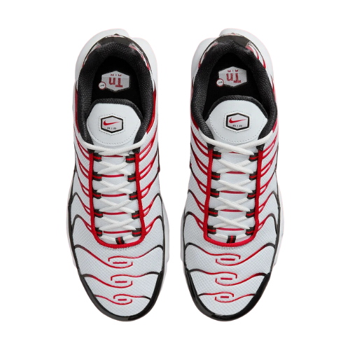 Nike Air Max Plus TN Pure Platinum White Red Black Men's