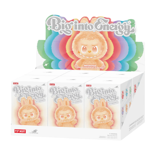 Pop Mart V3 The Monsters Labubu Big into Energy Series - Vinyl Plush Pendant Sealed Case (6 Blind Boxes)