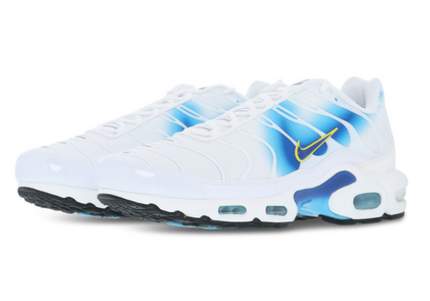 Nike Air Max Plus TN White Blue Yellow Men's