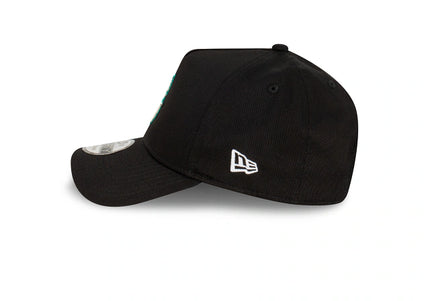 New Era 9FORTY Seattle Mariners Black with Official Team Colours Logo A-Frame Snapback