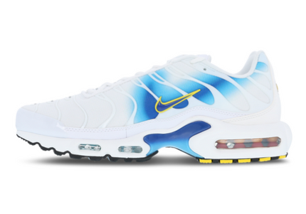 Nike Air Max Plus TN White Blue Yellow Men's
