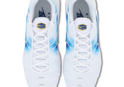 Nike Air Max Plus TN White Blue Yellow Men's
