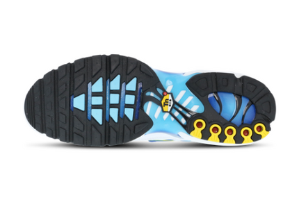 Nike Air Max Plus TN White Blue Yellow Men's