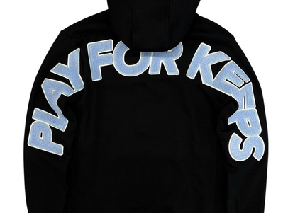 Geedup Play For Keeps Black Baby Blue Hoodie