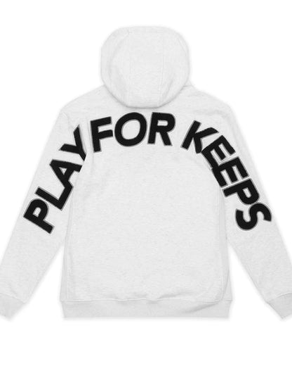 Geedup Play For Keeps Hoodie White Marle Black